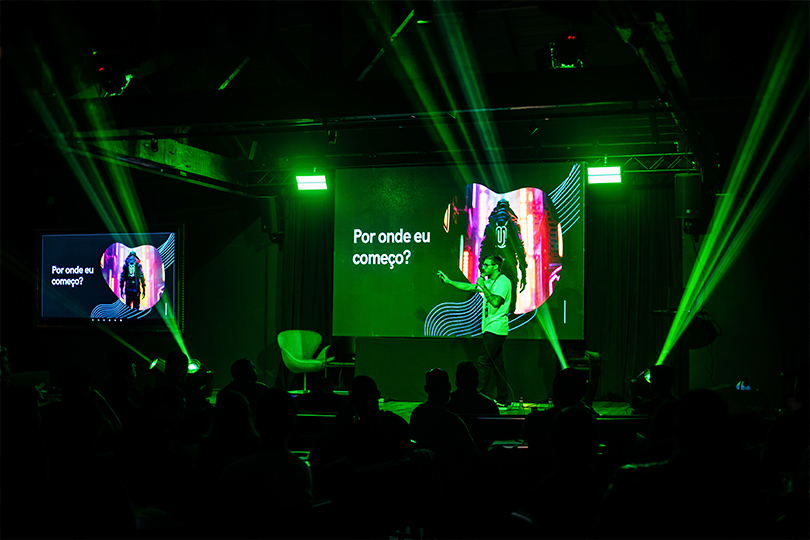 Palco com Tvs Led 4K 100"